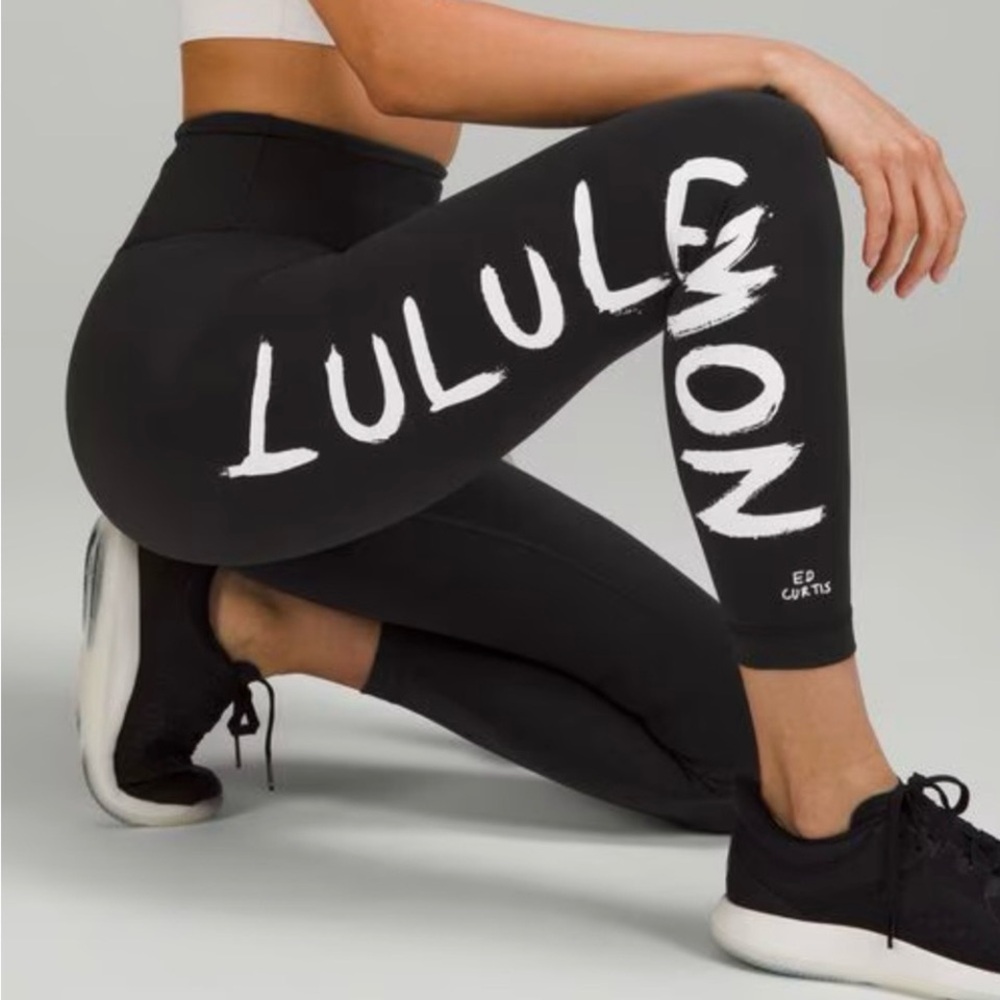 LULULEMON Leggings SZ 4 Wunder Train Hi-Rise 25" Black ED Curtis W5EMHS